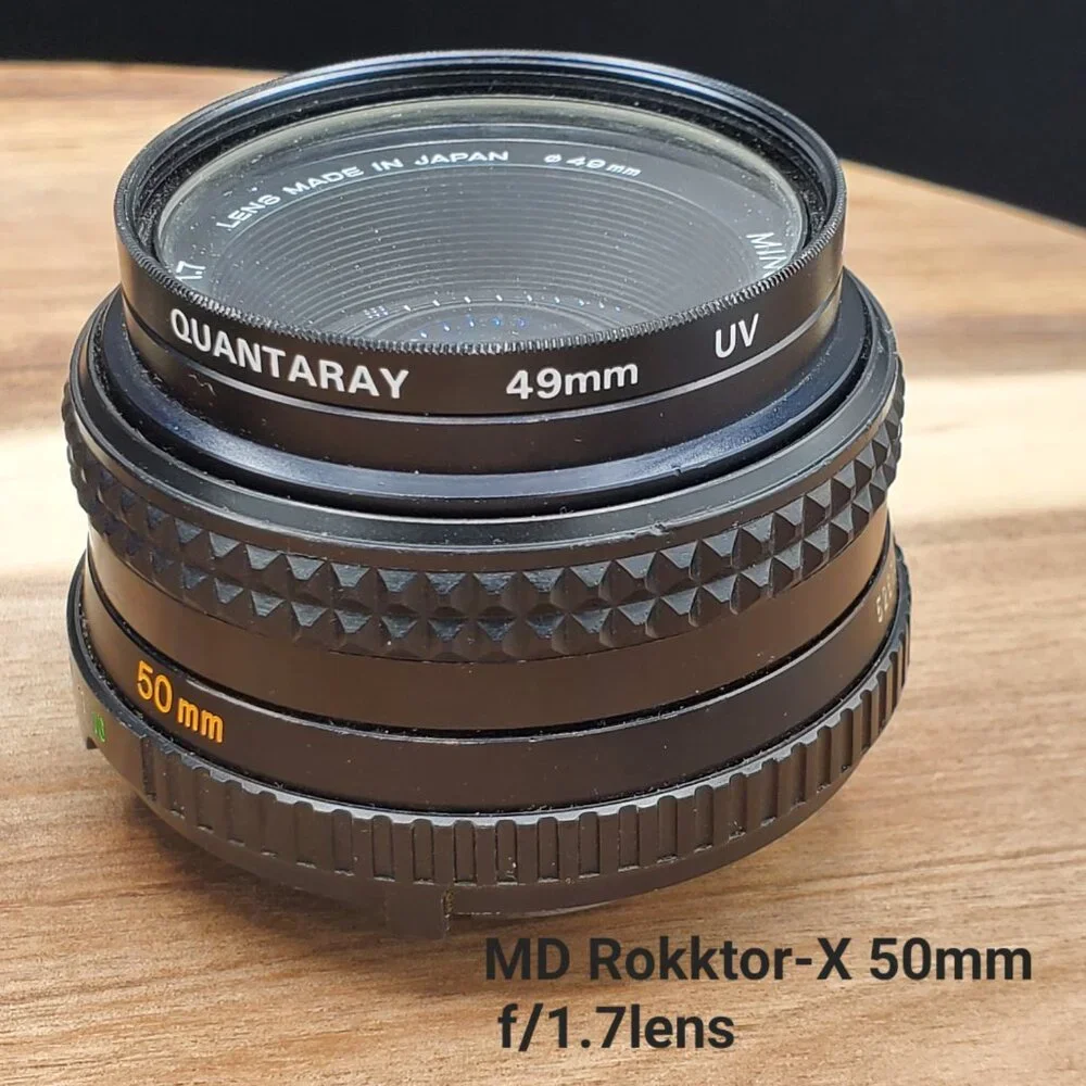 Minolta X-700 35mm SLR Camera & MD Rokkor-X 50mm f/1.7 Lens with Leather Case